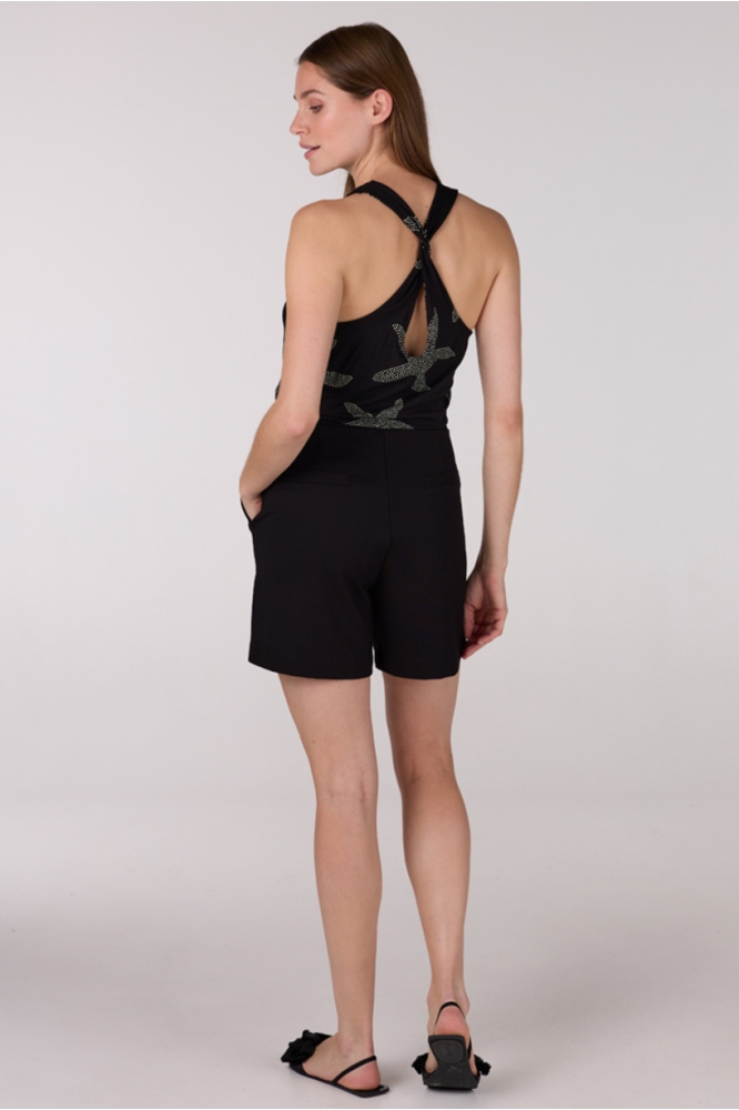 FHINE HS25 TOP VSF 301 SLEEVELESS 000985 BLACK OFF WHITE